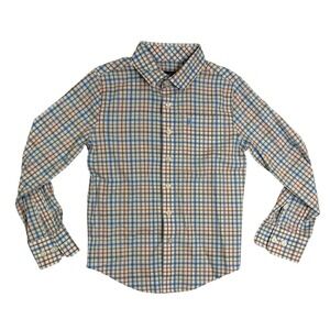 Johnnie-O Boys Prep-Formance Plaid Button Down Shirt Multi‎ Color Size 7 Easter